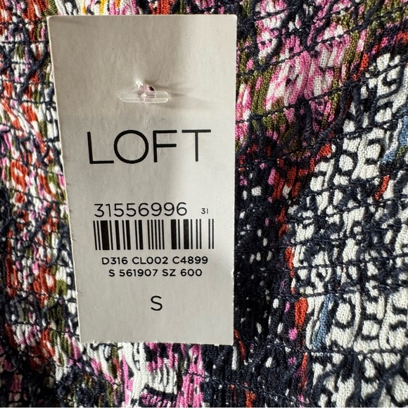 Loft floral smocked maxi dress NWT - Picture 12 of 13